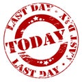 Last day today Royalty Free Stock Photo