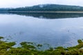 Last days of winter hover over the lake. Swan Lake Provincial Recreation Area Alberta Canada Royalty Free Stock Photo