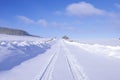 The Last Dollar Road in snow in the San Juan Mountains, Colorado Royalty Free Stock Photo