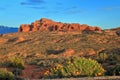 Arches National Park with Garden of Eden in Last Evening Light, Southwest Desert Landscape, Utah Royalty Free Stock Photo