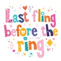 Last fling before the ring Royalty Free Stock Photo