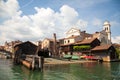 Last gondolas repairman. Venice landmark, Italy