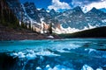 Last iceberg in Morraine Lake Royalty Free Stock Photo