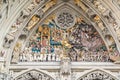 The Last Judgement Detail - Medieval Sculpture on the entrance of the Bern Minster Cathedral - Bern, Switzerland