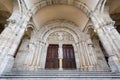 Last Judgement Tympanum by Gislebertus in Autun Cathedral, Burgundy, France Royalty Free Stock Photo