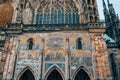 The Last Judgment Mosaic at the Golden Portal of St Vitus Cathedral, Prague, Czechia