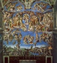 The Last Judgment Painted by Michelangelo Buonarroti Royalty Free Stock Photo