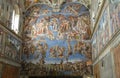 The Last Judgment in the Sistine Chapel in Rome, Italy Royalty Free Stock Photo