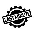 Last Minute black stamp Royalty Free Stock Photo