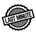 Last Minute black stamp Royalty Free Stock Photo