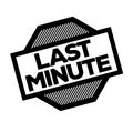 Last Minute black stamp Royalty Free Stock Photo