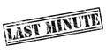Last minute black stamp Royalty Free Stock Photo