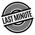 Last Minute black stamp Royalty Free Stock Photo