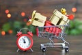 Last minute Christmas shopping Royalty Free Stock Photo