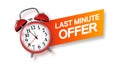 Last minute offer hot sale bright . Sale countdown badge.Hot sales limited time only discount promotions.Vector Royalty Free Stock Photo