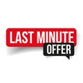 Last minute offer sign