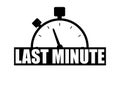 Last minute offer white black design vector illustration Royalty Free Stock Photo