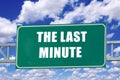 The last minute