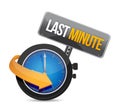Last minute watch concept illustration design Royalty Free Stock Photo