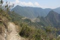 The last part of the Inca Trail Royalty Free Stock Photo