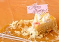 Last Piece of the Birthday Cake Royalty Free Stock Photo