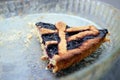 Last piece of Blueberries jam tart Royalty Free Stock Photo