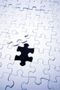 Last piece of jigsaw puzzle Royalty Free Stock Photo