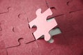 Last piece of jigsaw puzzle Royalty Free Stock Photo