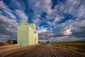 Last remaining grain elevator in Stavely, Alberta