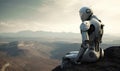 The last robot on Earth stayed alone Creating using generative AI tools