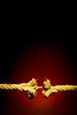 Last rope strand Royalty Free Stock Photo