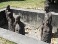 Last slave market statues Africa