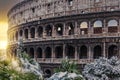 Snow on the center of Rome