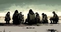 The Last Stand: A Cinematic and Detailed 2D Illustration of Survivors, Made with Generative AI