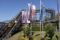 The Carl Phare wooden roller coaster at the PNE in Vancouver Royalty Free Stock Photo