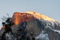 Last sunlight in Yosemite Royalty Free Stock Photo