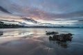 Last sunset of the year in Arnao beach