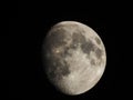 Waxing Gibbous moon days before last December Supermoon of 2025 Royalty Free Stock Photo
