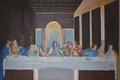 The Last Supper in acrylic on canvas.