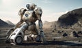 The last survivor on Earth is robot left alone Creating using generative AI tools