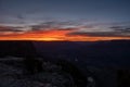 Last Traces of Orange Glow from a Dramatic Sunset from Lipan Point Royalty Free Stock Photo