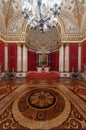 Last Tsar Throne Room in Saint Petersburg Royalty Free Stock Photo