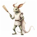 Cricket In The Last Unicorn: Full Body Image Royalty Free Stock Photo