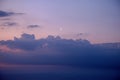 Last view on the moon before sunrise, Slovakia