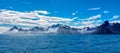 The last view of South Georgia Island when departing for Antarctica by sea.