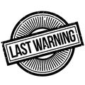 Last Warning rubber stamp