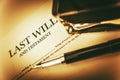 Last Will Concept Royalty Free Stock Photo