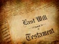 Last Will and Testament Royalty Free Stock Photo