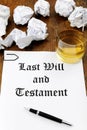 Last Will and Testament Royalty Free Stock Photo