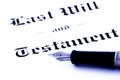 Last will and testament Royalty Free Stock Photo